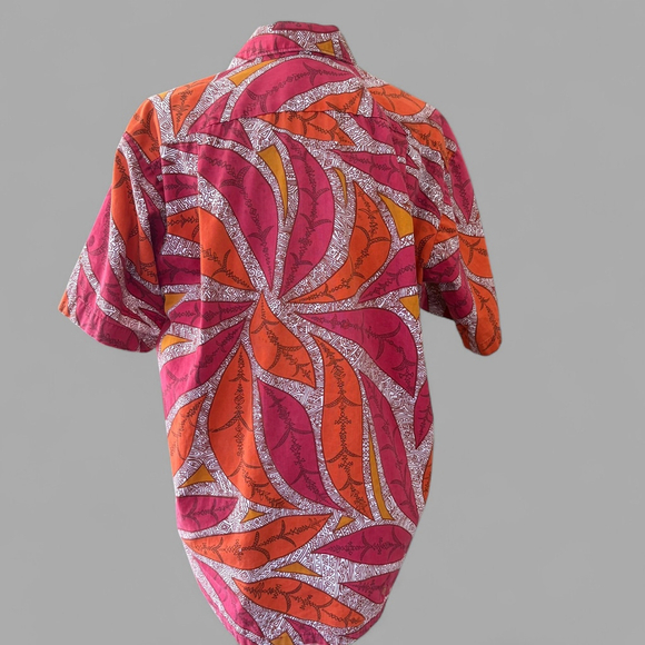 Barefoot In Paradise Vintage 70s Aloha Hawaiian Shirt Medium - Picture 2 of 12